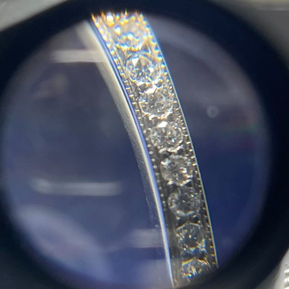 Tiffany & Co Legacy Platinum FULL DIAMOND Wedding Band Size 6.5 / 0.50 carat - Picture 7 of 10